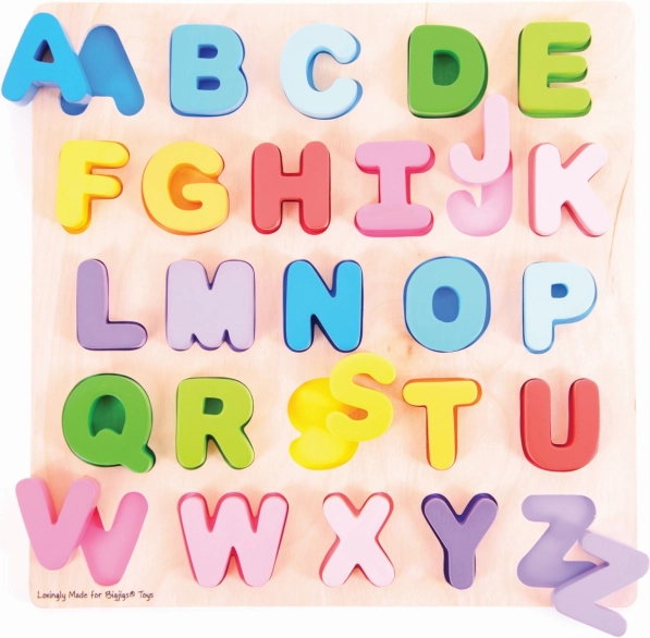Large Wooden Alphabet for Kids Bigjigs