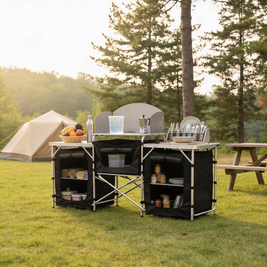 Organized space for cooking and storage