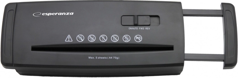 Shreds up to 5 sheets at once
