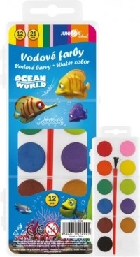 Waterverf Ocean World met penseel