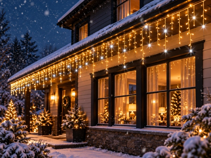 Decorative icicles for outdoor decoration