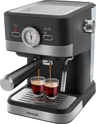 Machine à espresso à porte-filtre Sencor SES 1721BK pour espresso et cappuccino