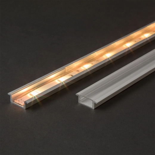 Transparente Abdeckung für Aluminium-LED-Profil 1 m
