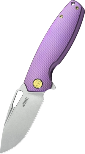 Kubey Tityus zakmes 8,6 cm, paars titanium