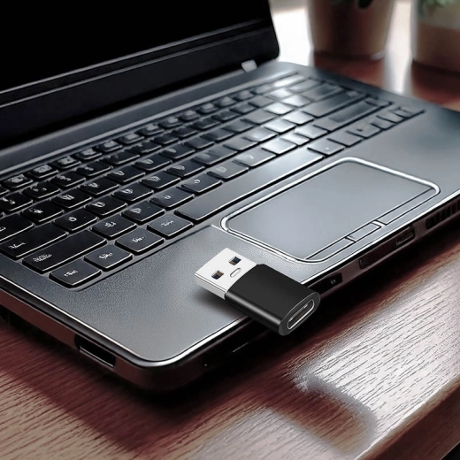 Laag profiel bij aansluiting op een laptop