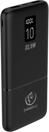 Rebeltec powerbank P10 LCDPD 10.000 mAh, snel opladen 22,5 W