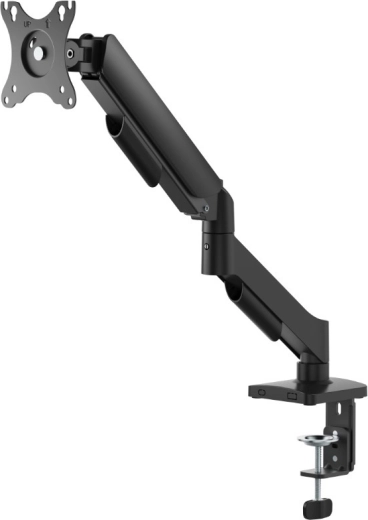 Desk mount arm for one monitor with USB ports, 17–32 inches