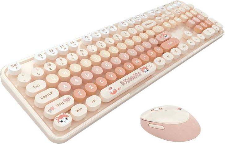 Ensemble sans fil clavier et souris MOFII Candy New 2,4G – Orange