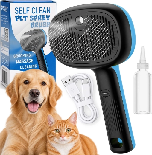 Steam brush for dog and cat Renew Force 3 in 1 with cool mist - 1 piece