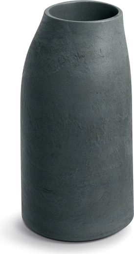 Pot de fleurs graphite avec texture d’argile 38 × 70 cm pour intérieur et extérieur