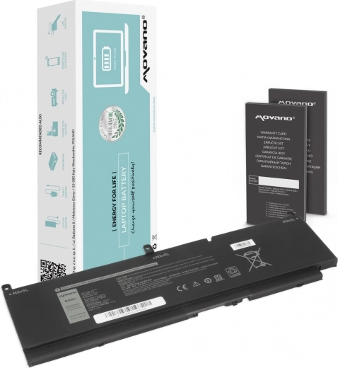 Movano-batterij voor Dell Precision 15 7550/7560/7760 7400 mAh (84 Wh)