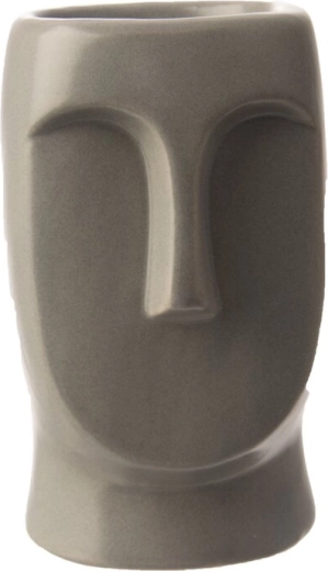 Gray ceramic aroma lamp for fragrance oils and wax melts