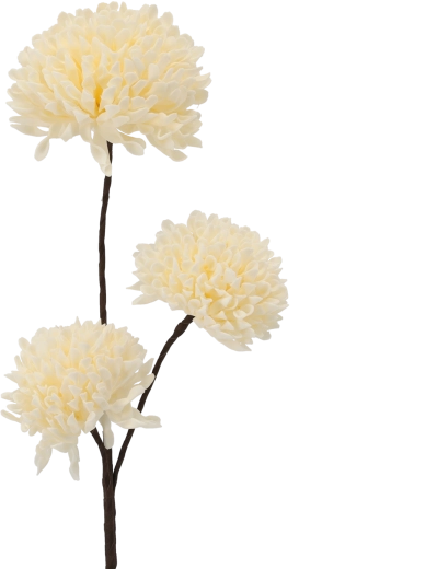 Decorative flower 80 cm white