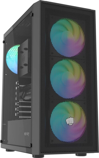 Fury shobo SH8F ARGB midi tower met venster, zwart