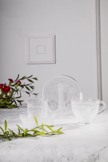 Clear glass that matches any table setting
