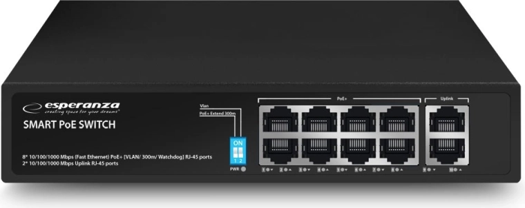 Switch PoE gigabit Esperanza Matrix 10 ports 120 W
