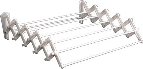 Akkordeon-Wäscheständer Praktik 80 cm, weiß