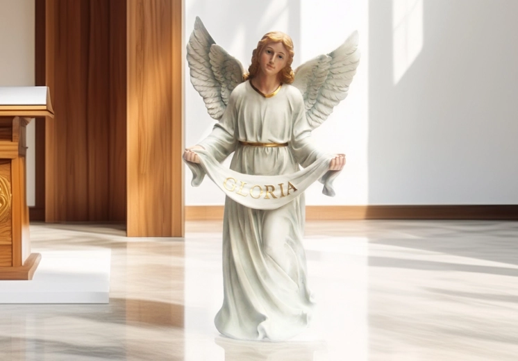 Figurine de crèche – ange avec une pelle 99 cm