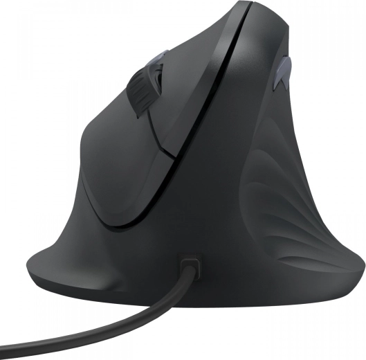 Ergonomic vertical wired mouse for right-handers with Assist (AI) button