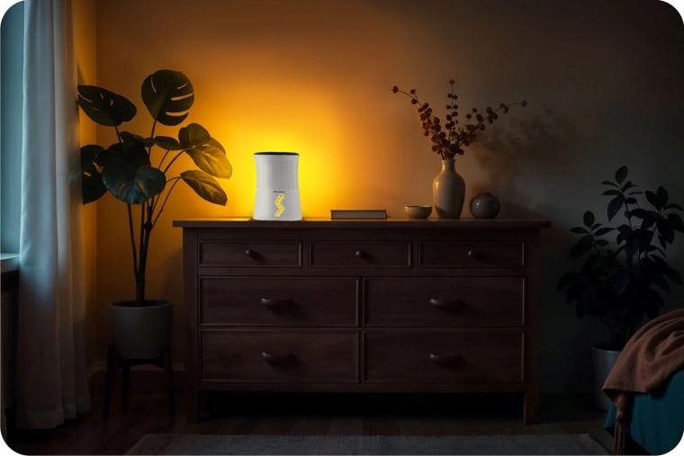 Fonctionnement silencieux et éclairage LED stylé