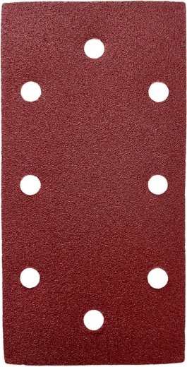 Sanding sheets 93×185 mm, grit 40, 8 holes, hook-and-loop (5 pcs)