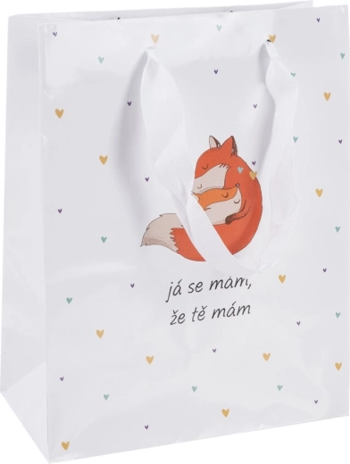 Cadeaupapieren tas "Ik geniet" 18 × 10 × 23 cm