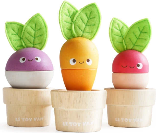 Wooden Vegetable Flower Pots LE TOY VAN