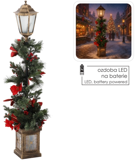 Christmas LED Lantern 120 cm with Garland