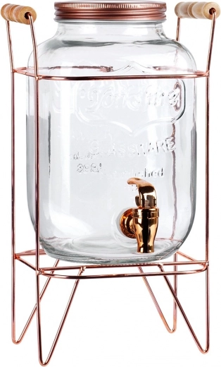 Elegant stand in rose gold color