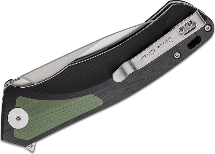 Manche G10 résistant et clip de poche pour port à droite
