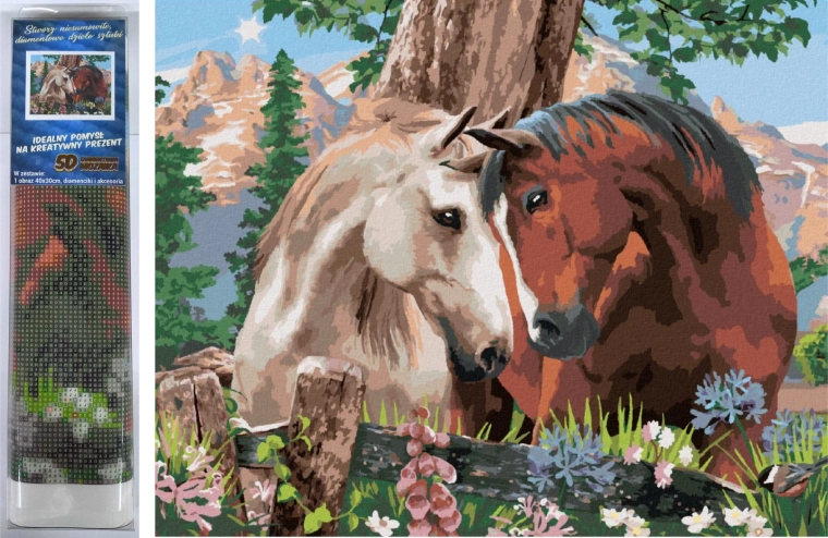 Diamond Painting Horse Harmony 30 × 40 cm