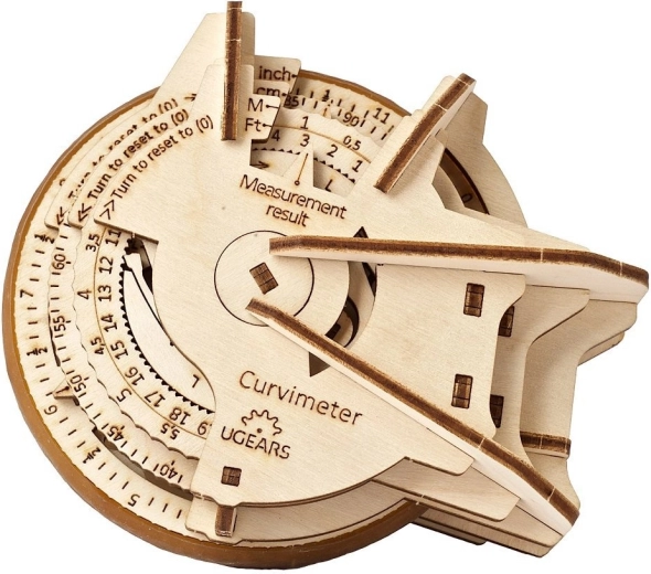 UGEARS wooden mechanical curvimeter STEM – 3D puzzle (opisometer)