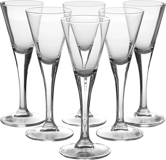 Diamond set of 6 liqueur glasses 55 ml