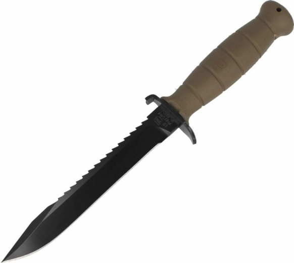 GLOCK FM81 survivalmes Dark Earth met zaag, 16,5 cm