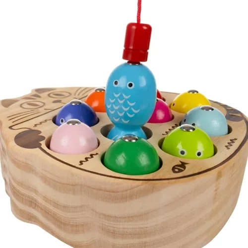 Kitty wooden board and magnetic “fish”