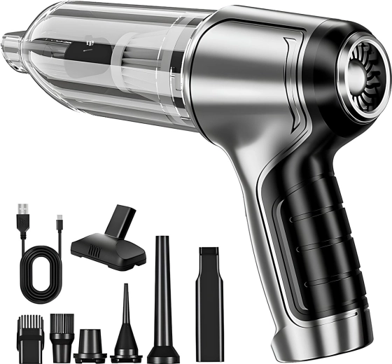 RENEW FORCE draadloze handstofzuiger 2-in-1 voor auto en huishouden 15000 Pa
