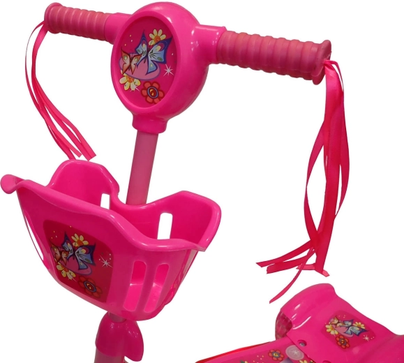 Basket and comfortable handlebars for small riders