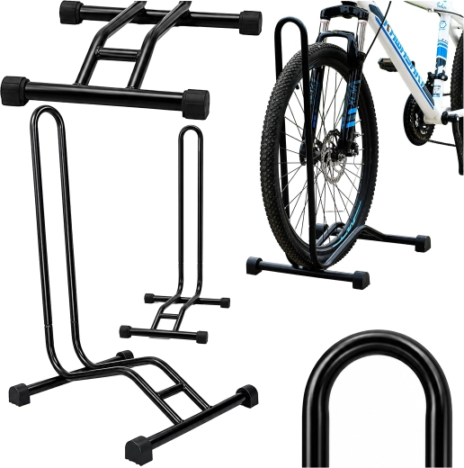 Easy bike parking without leaning against a wall