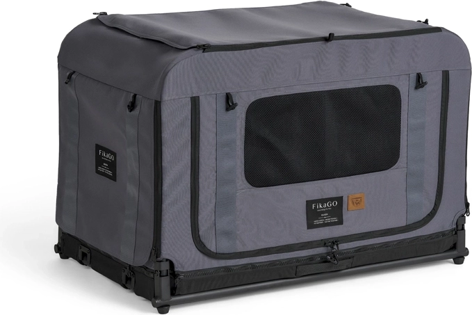 FIKAGO kennel de transport pliable Queen M gris
