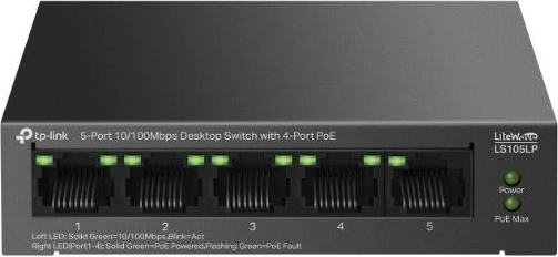 TP-Link LiteWave LS105LP switch PoE Fast Ethernet à 5 ports