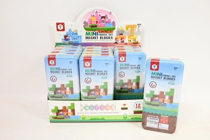 Magnetic building set cabin (house) 38 pieces