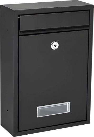 Briefkasten RENEW FORCE schwarz 32 × 21,5 × 8,5 cm – 1 Stück