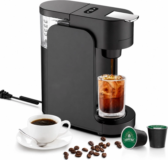 Capsule coffee machine 1450 W, 3.5 bar, black - 1 piece