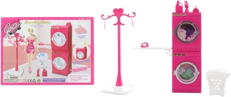 Glorie wasserij voor poppen met wasmachine en droger