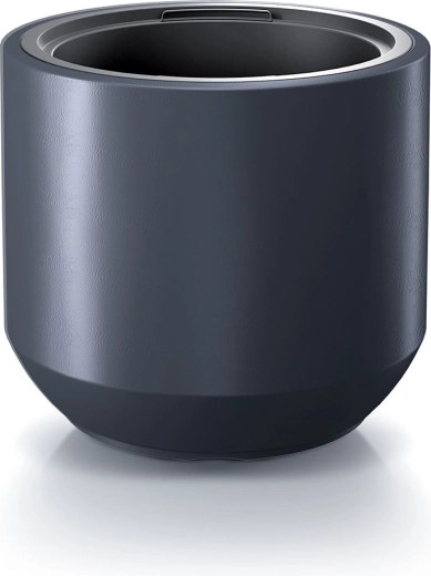 Cache-pot avec insert 29,8 cm anthracite