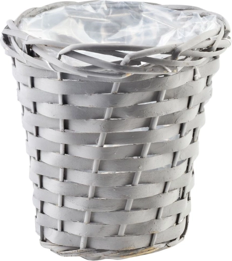 Natürliche geflochtene Optik in Grau