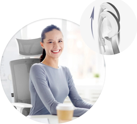 Vollständig verstellbare Kopfstütze