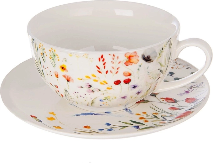 Quality porcelain with floral decor