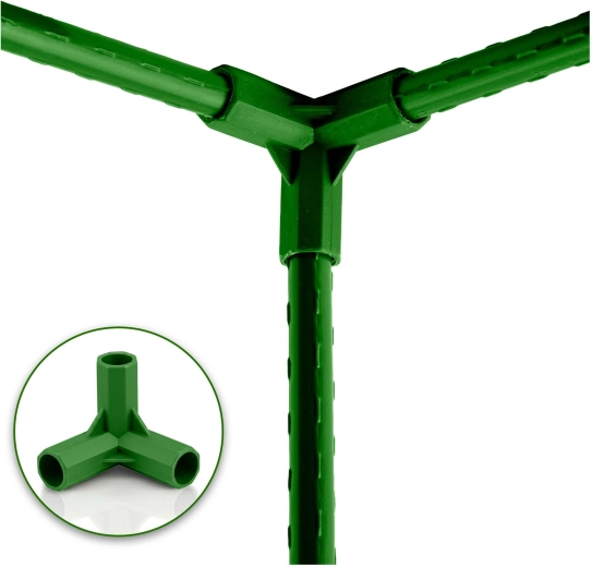 Quick assembly with a three-way connector