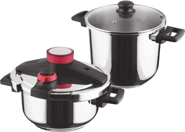 Set d’autocuiseurs Lamart Steam 4 et 7 l